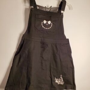 Tim Burton's "Nightmare Before Christmas" Black Skirt With Overalls